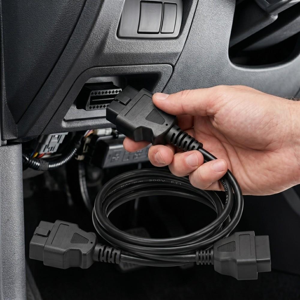 16 Pin OBD2 Extension Cable 5ft/1.5m OBD2 Scan Tool Cable Diagnostic Adapter Auto Electronic Mod