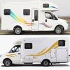 6PCS Motorhome Stripes Vinyl Stickers For Camper Van Horsebox Caravan RV Car Tuning Accessories Decoration Decals