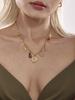 1 Piece Personalised Multi-Accessories Fashion Creative Style Necklace Stainless Steel 18k Gold Plated Collarbone Chain