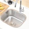 Kitchen Sink Handmade Stainless Steel Single Bowl Sink Above Counter or Wall Mounted Vegetable Wash Basin Set
