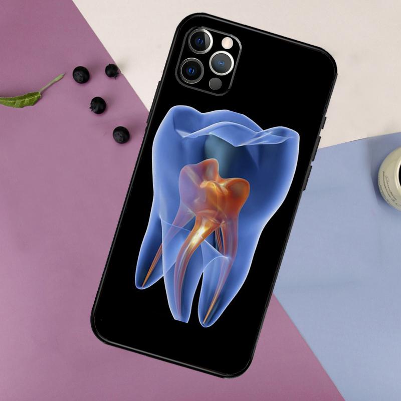 The Dentist Tooth Phone Case For iPhone 16 15 14 13 12 11 17 Pro Max 13 mini 16 Plus 16e 17 Air Bumper Cover