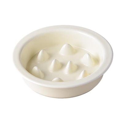YXPET Ceramic Anti-Choke Slow Feeder Cat Bowl