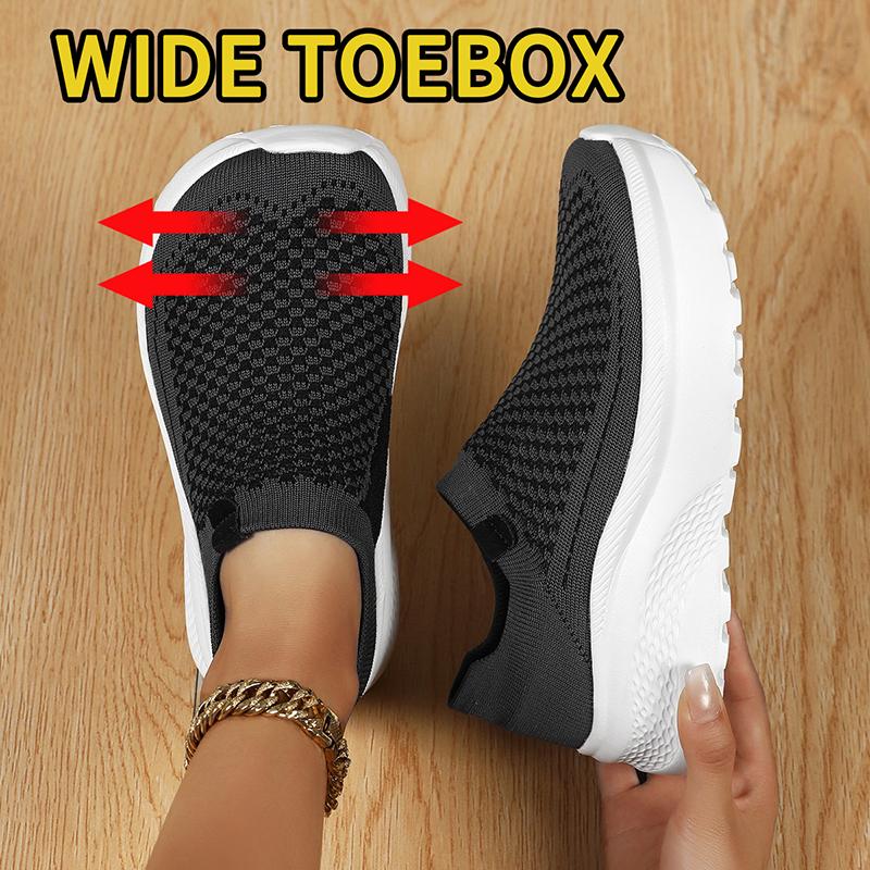 TUINANLE Zoccoli da Donna con Suola Nera Spessa, Scarpe Casual Estive in Rete Traspirante, Mocassini Leggeri Antiscivolo