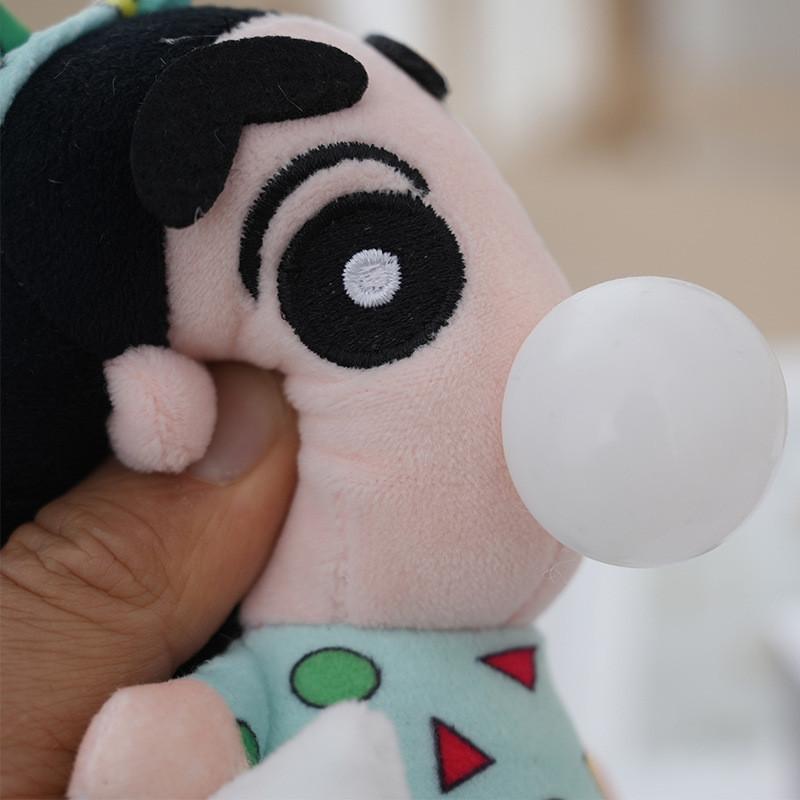 Adorable Plush Crayon Shin-chan Keychain Soft And Cuddly Toy For Bags And Gifts 16cm