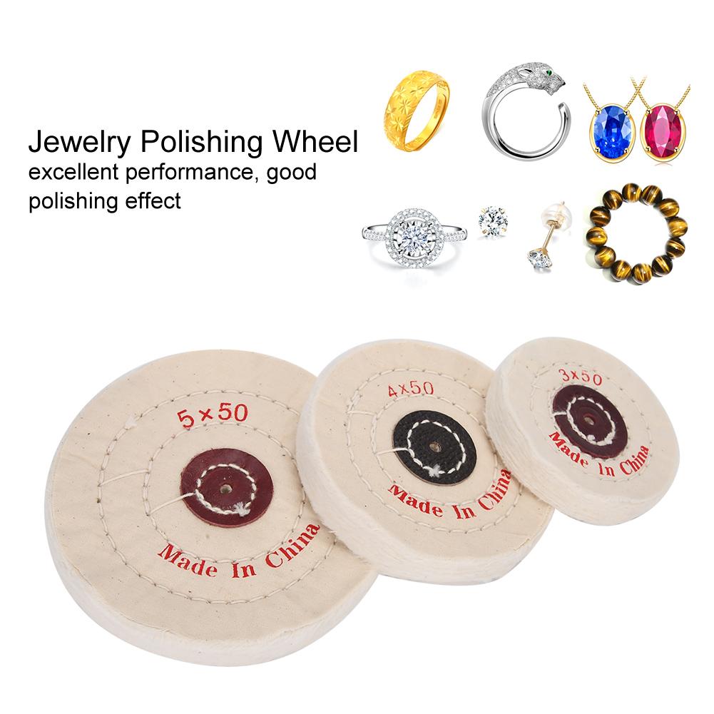 3pcs Buffing Polishing Wheel Jewelry Making Processing Polishing Tool (3inch 4inch 5inch)