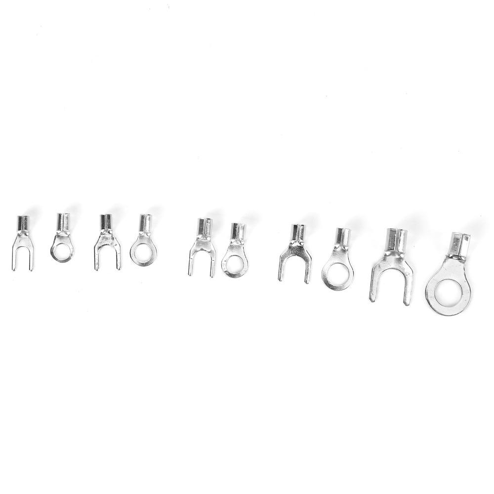 320pcs O Type and U Type Non Insulated Ring Terminals Non Insulated Ring Terminal Electrical Wiring