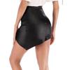 Women's Skirts All-Match Short Skirt Stitching Pu Patent Leather Skirts