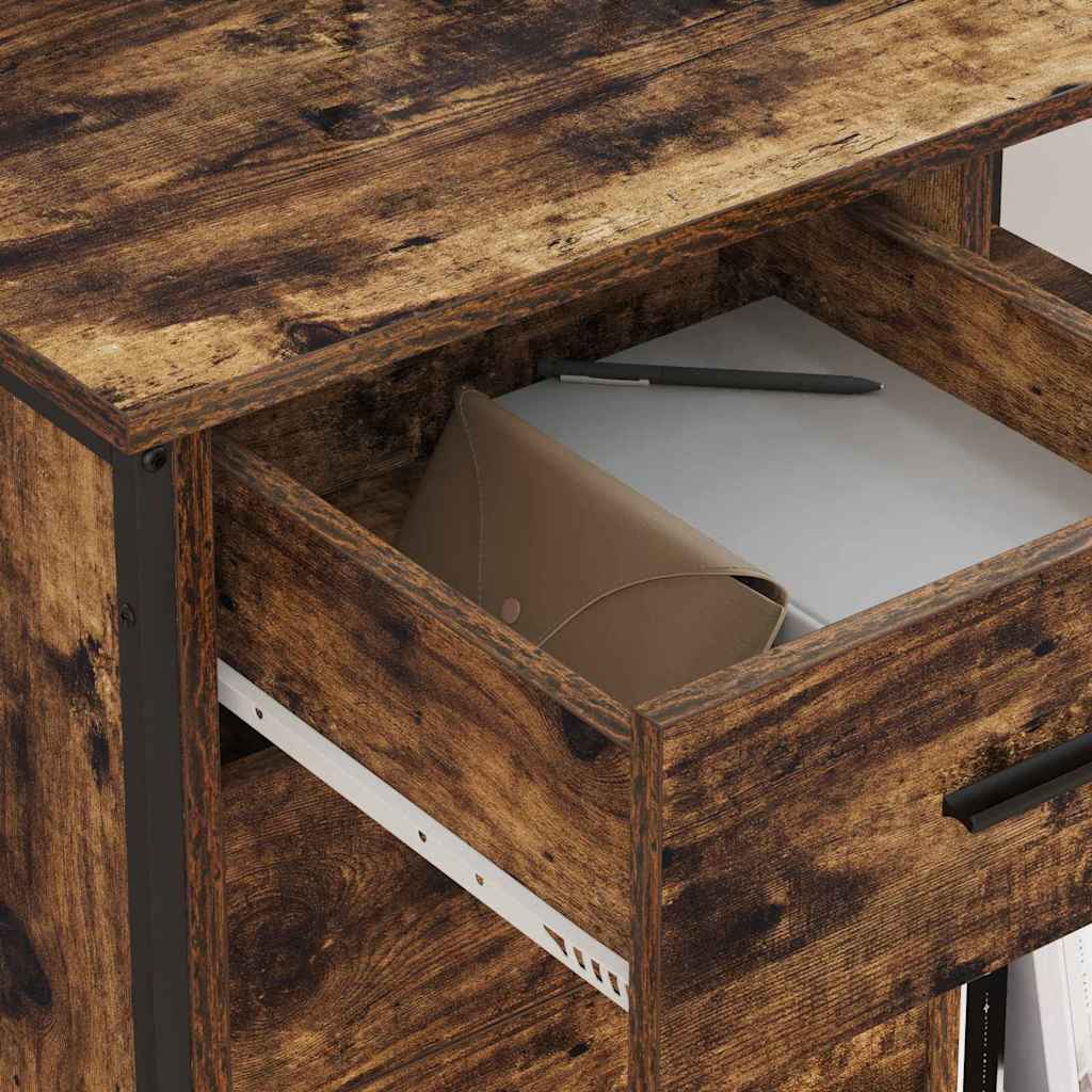 Cabinet with Charging Station Smoked Oak 76 x 41 x 72 cm