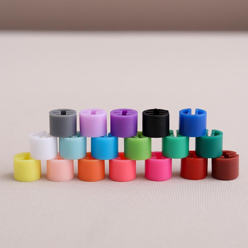 Colorful Transparent Clothing Size Tags - Large Round Numbered Hangers