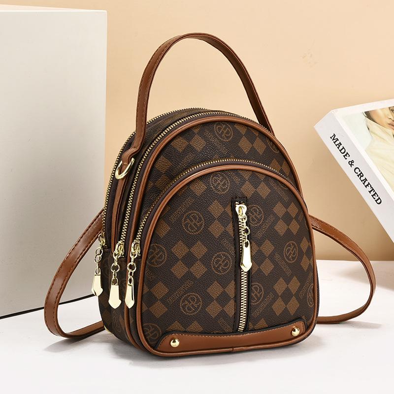 Backpack women's 2025 new super fire small backpack spring and summer versatile single shoulder crossbody dual-purpose women's bag