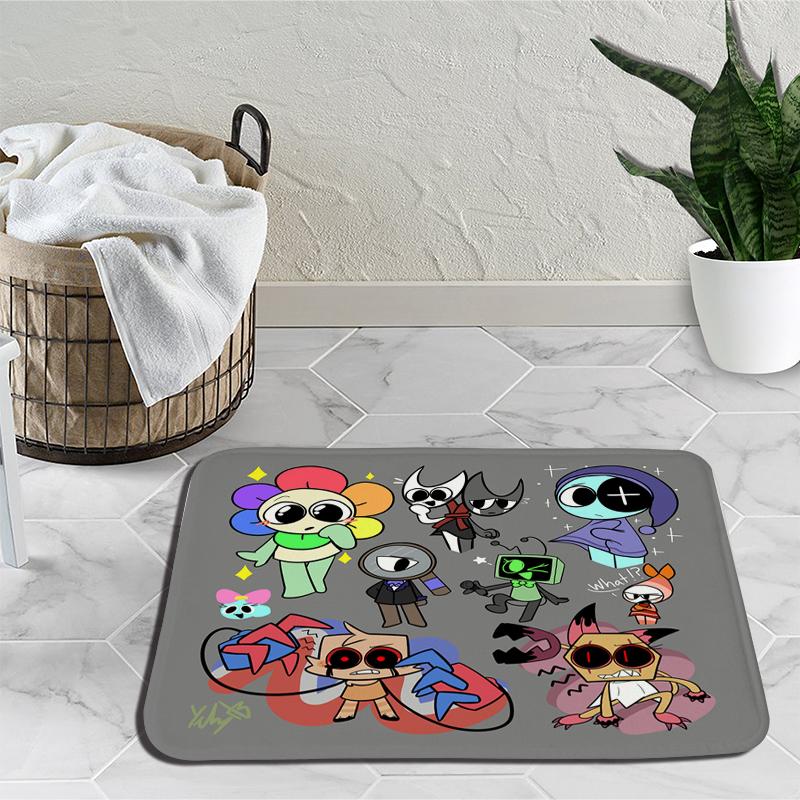 

Мультфильм Dandy s World Welcome Mat Милый входной коврик Балкон Ванная комната Коврики Нескользящий ковер Спальня Ковер Домашний декор 9