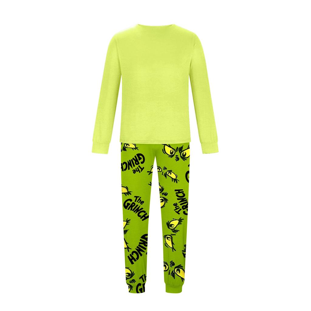 Christmas Prints Family Matching Long Sleeve Tops+Pants Set Family Matching Sets