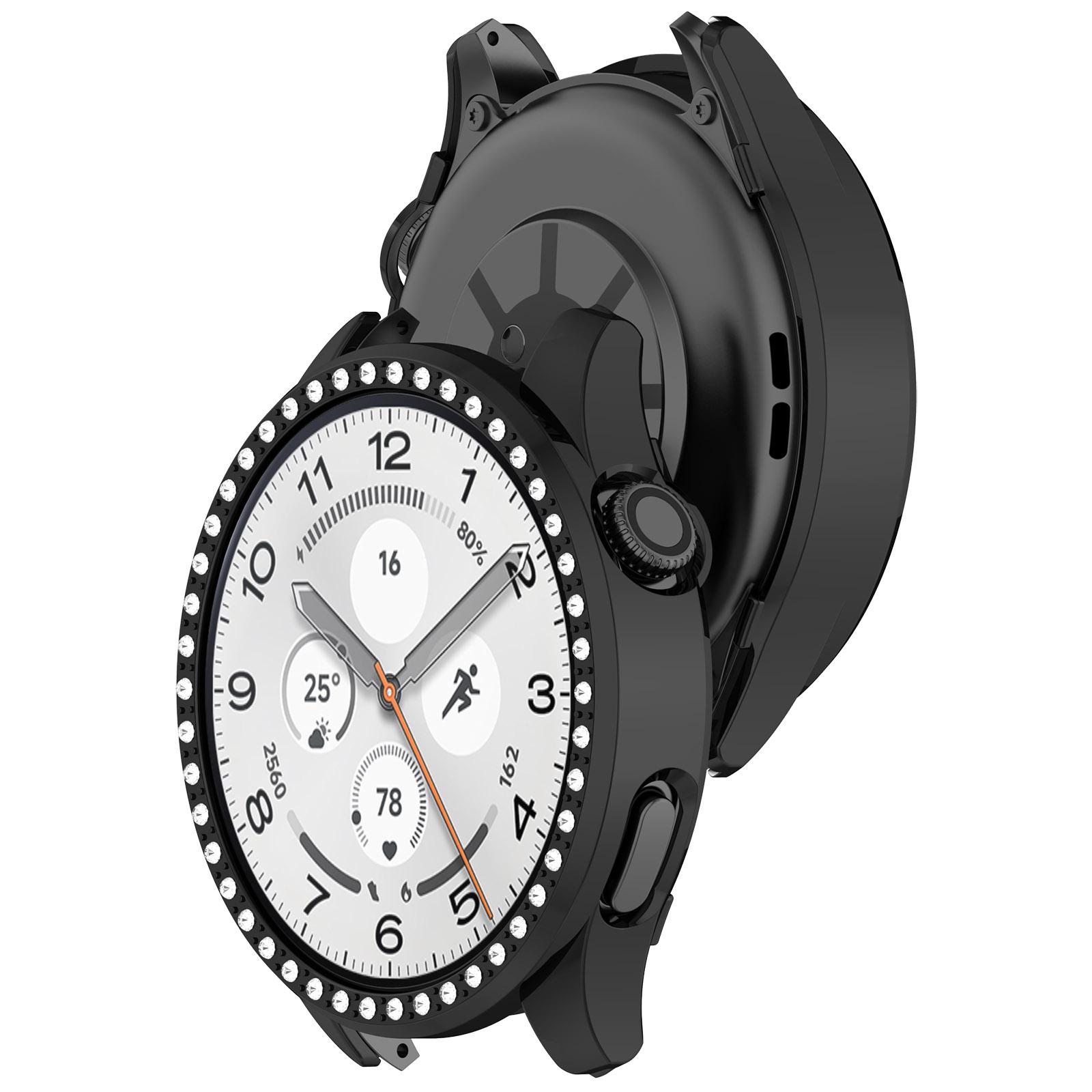 

Эксклюзивный PC-чехол с ажурным узором для Xiaomi Watch 5, Защитный чехол-ремешок для смарт-часов с узором в виде бриллиантов в один ряд, Защитный чехол для Xiaomi Watch 5 чёрный