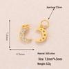 Ciondolo Anello a Tirare Tulipano Anatra in Argento Sterling S925 Placcato Oro per Braccialetti o Collane Fai da Te