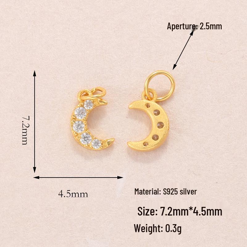 Ciondolo Anello a Tirare Tulipano Anatra in Argento Sterling S925 Placcato Oro per Braccialetti o Collane Fai da Te