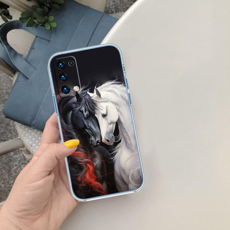 MY11 Fine Horse Transparent Phone Case for LG K22 K30 K40 K40S K41 K42 K50 K50S K51 K51S K52 K61 K62 K71 K92 Q60 Q61 V40 V50 V60