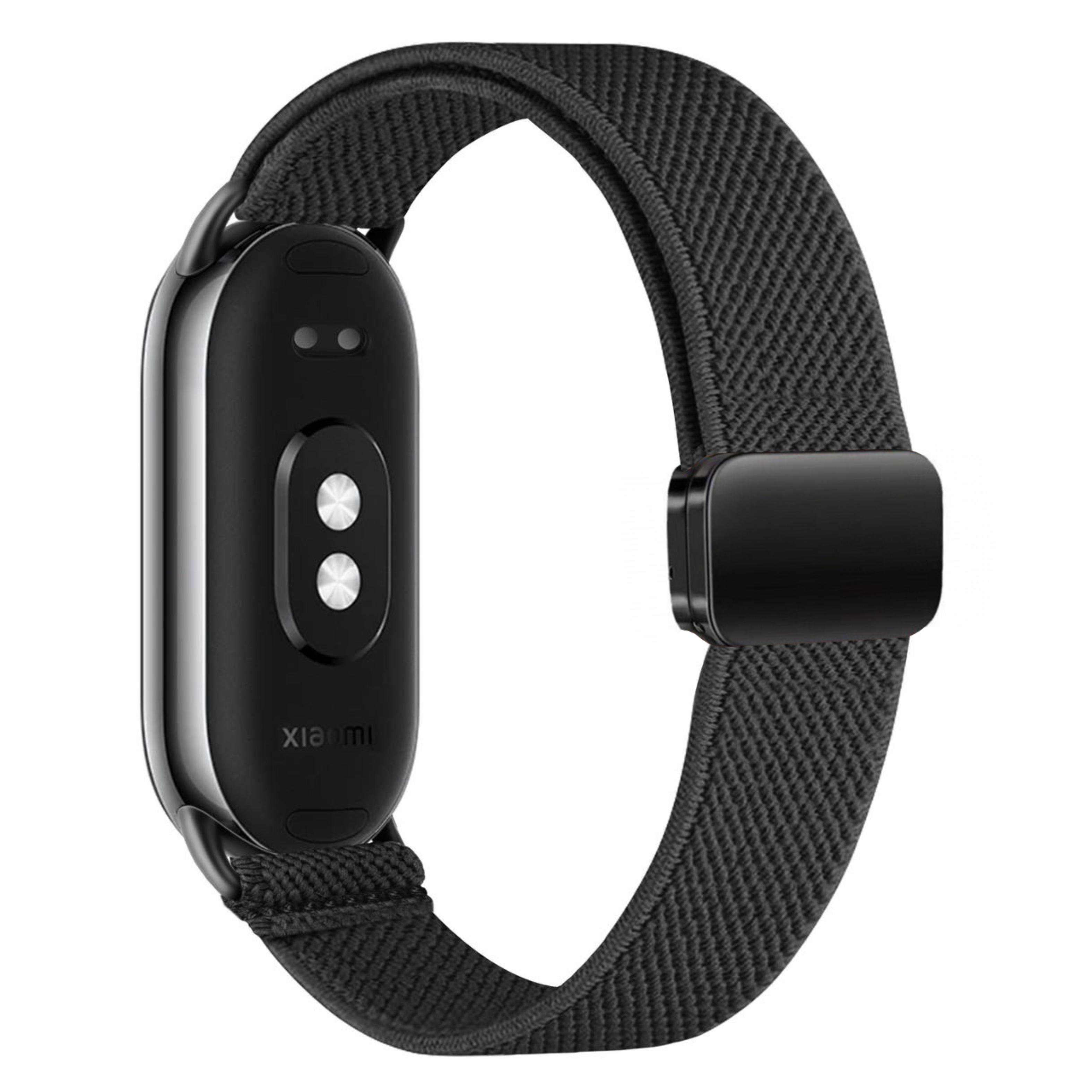 

Нейлоновый ремешок-петля для Xiaomi Smart Band 10, сменный ремешок для часов, эластичный браслет NFC для Xiaomi Smart Band 9 8 Correa Xiaomi Smart Band 10 чёрный