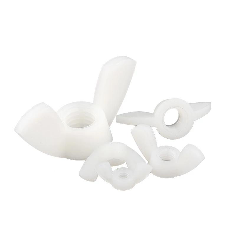 

5-25 шт. M3 M4 M5 M6 M8 m10 Нейлон/304 Нержавеющая сталь Гайка с затяжкой вручную Гайка-бабочка Слиток Гайка-барашек Гайки M5x10pcs