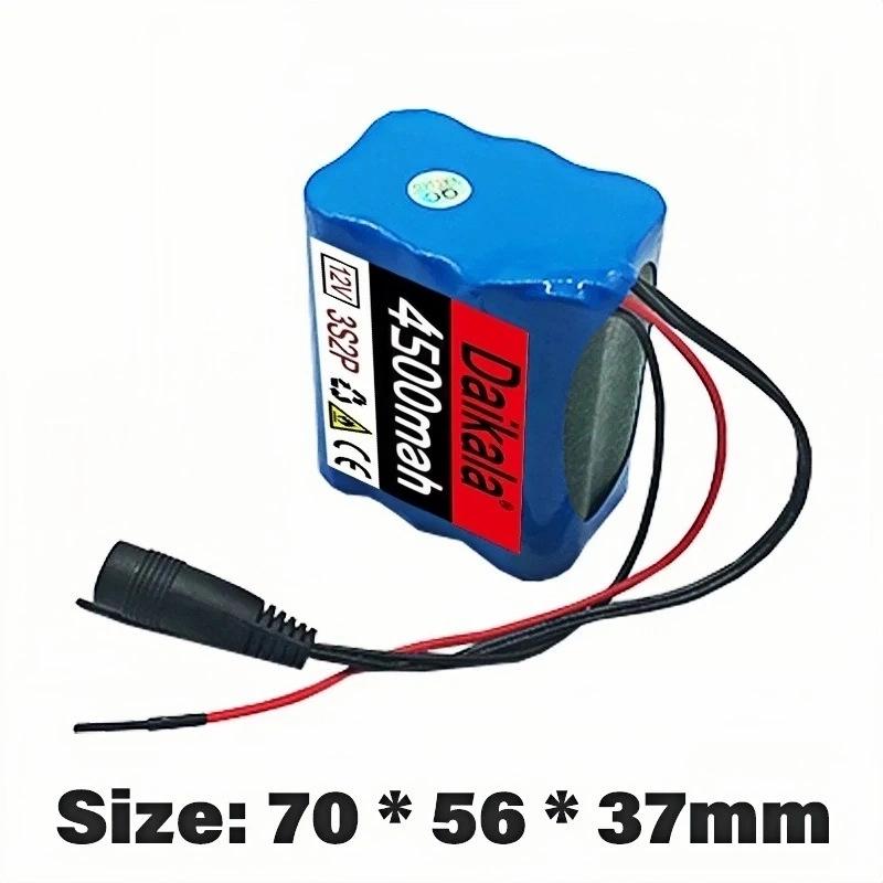 12V 4500mAh 18650 Lithium Battery Pack for Outdoor Speakers and LED Light Toys