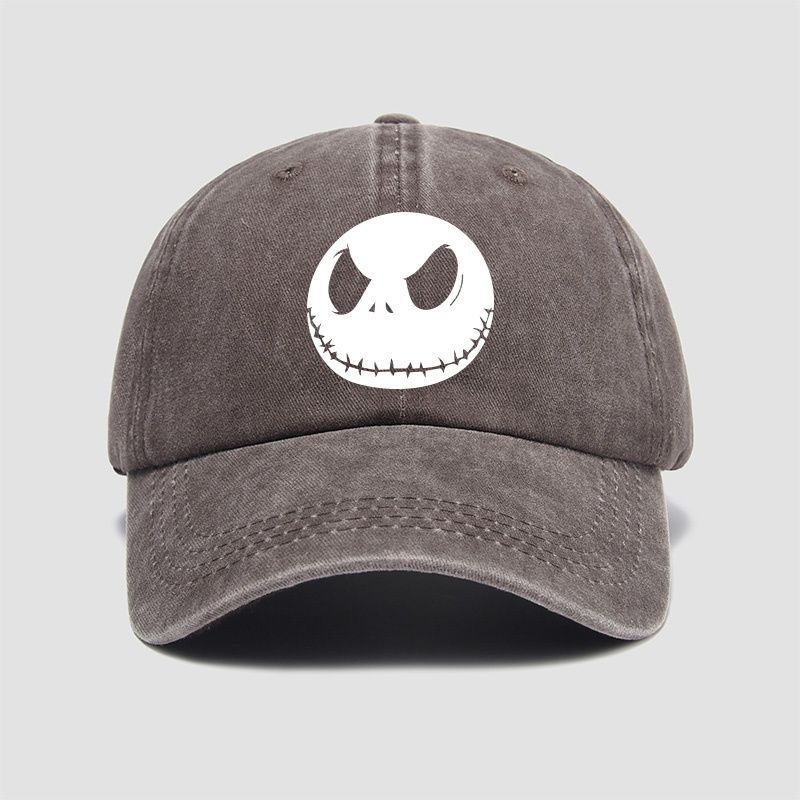 

Fashion Nightmare Before Christmas Jack Casual Hat Baseball Caps Breathable Snapback Sun Hats Adjustable Color Peaked Cap Unisex 55-60cm
