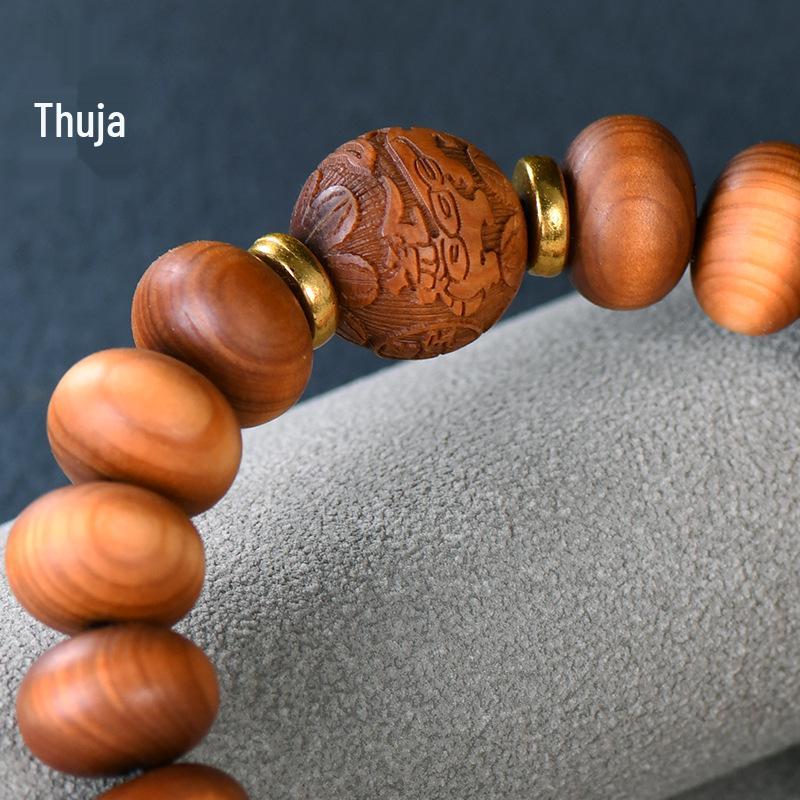 Yabai High Oil Abacus Bead Carving Buddha Beads Wenwan Jewelry for Wealth and Treasure