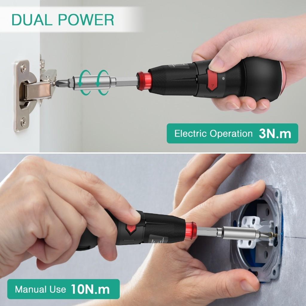 Cordless Portable Electric Screwdriver Set Rechargeable Screw Driver Professional Small Appliance Repair Power Tools