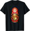 Matryoshka Strawberry Nesting Doll Graphic T-Shirt Breathable Short Sleeve Round Neck Tee for Men