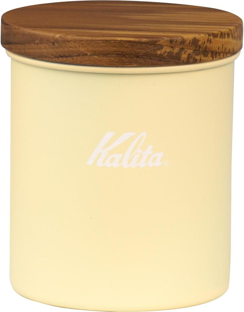 Kalita Earth Series SUNA Coffee Canister, Stainless Steel, Size Small, for Coffee Beans, Made in Japan, #44334