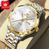OLEVS 7078 Mens Watch Automatic Mechanical Watch Luxury Brand High Quality Original Stainless Steel Day Date Watches For Man New