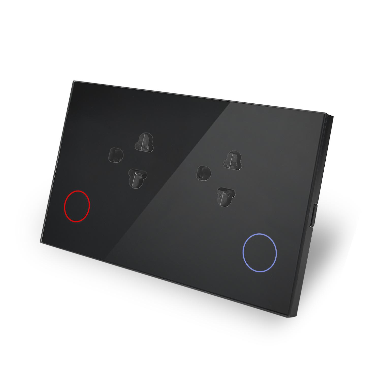 

Zigbee 6-Hole Double-Row Smart Wall Socket with Alexa, Remote Control, Timer, and Touch Features (Vietnamese Standard)