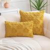 New Embroidered Hair Maple Leaf Pillow Case Home Living Room Sofa Decoration Cushion Cover Ins Bedside Office Pillow