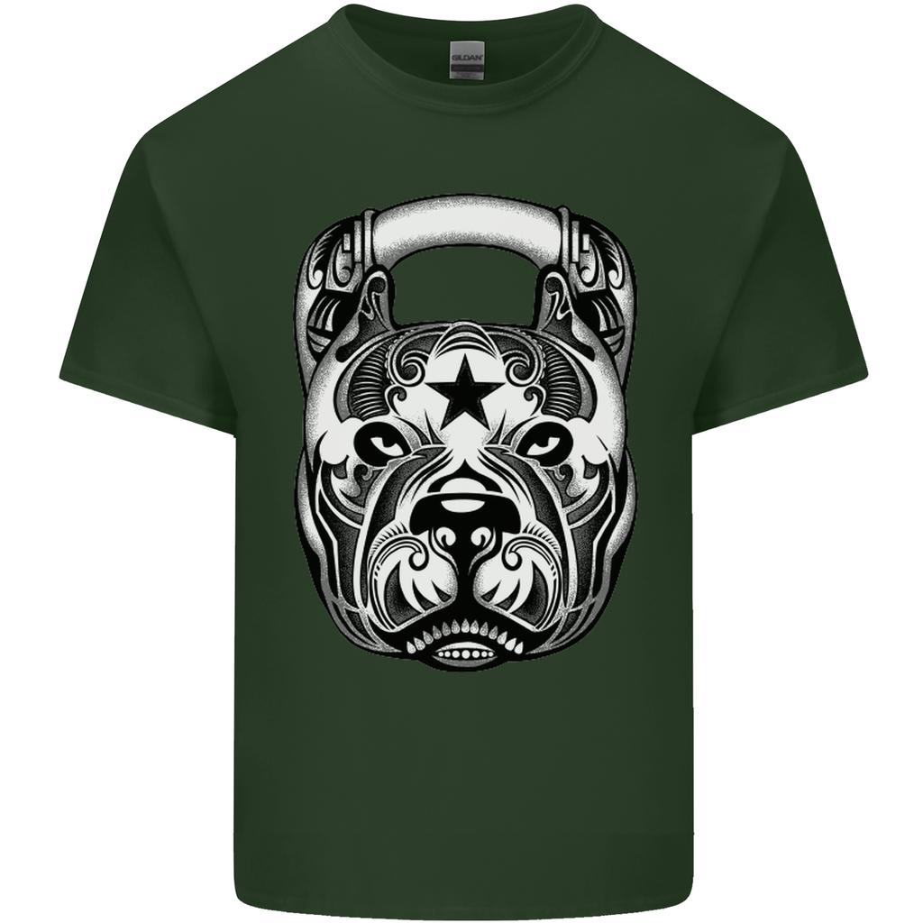 Pitbull Kettlebell Gym Training Top Workout Unisexs Light Cotton TShirt