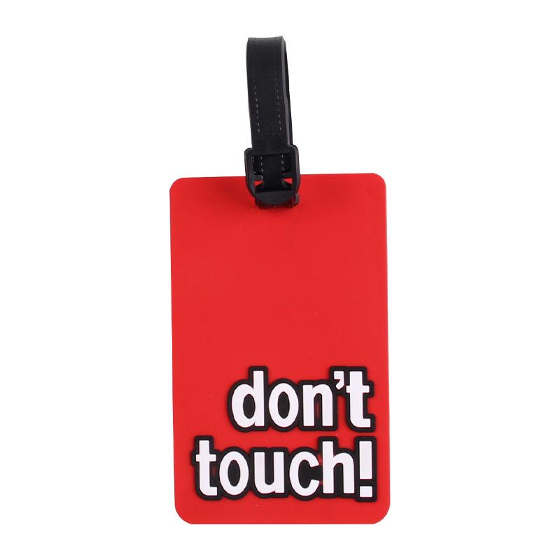 3D Soft Rubber PVC Luggage Tag & Lanyard for Suitcase