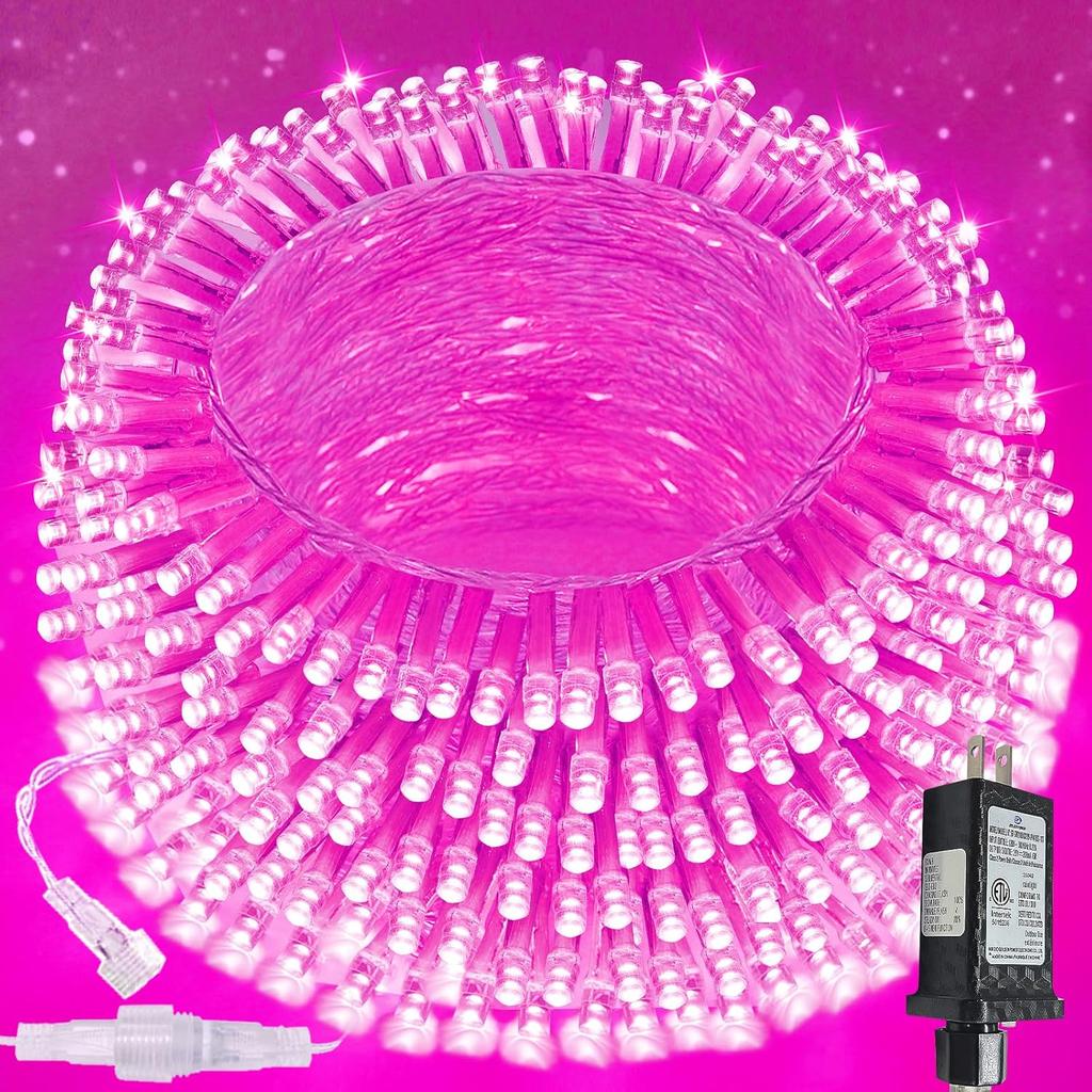 200 LED Connectable String Lights, 66FT Christmas Lights Outdoor Indoor
