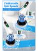 Multi-functional Wireless Electric Cleaning Brush with Rotating Telescopic Handle and Digital Display