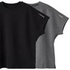 Venex Recovery Move Short Sleeve and Pants Heather Size General Medical Device Recovery Wear Women's Set, Gray, L,
