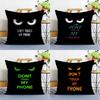 Dont Touch My Phone Pillow Case Sofa Living Room Bedroom Double-sided Printing Square Cushion Nap Time Cushion Cover