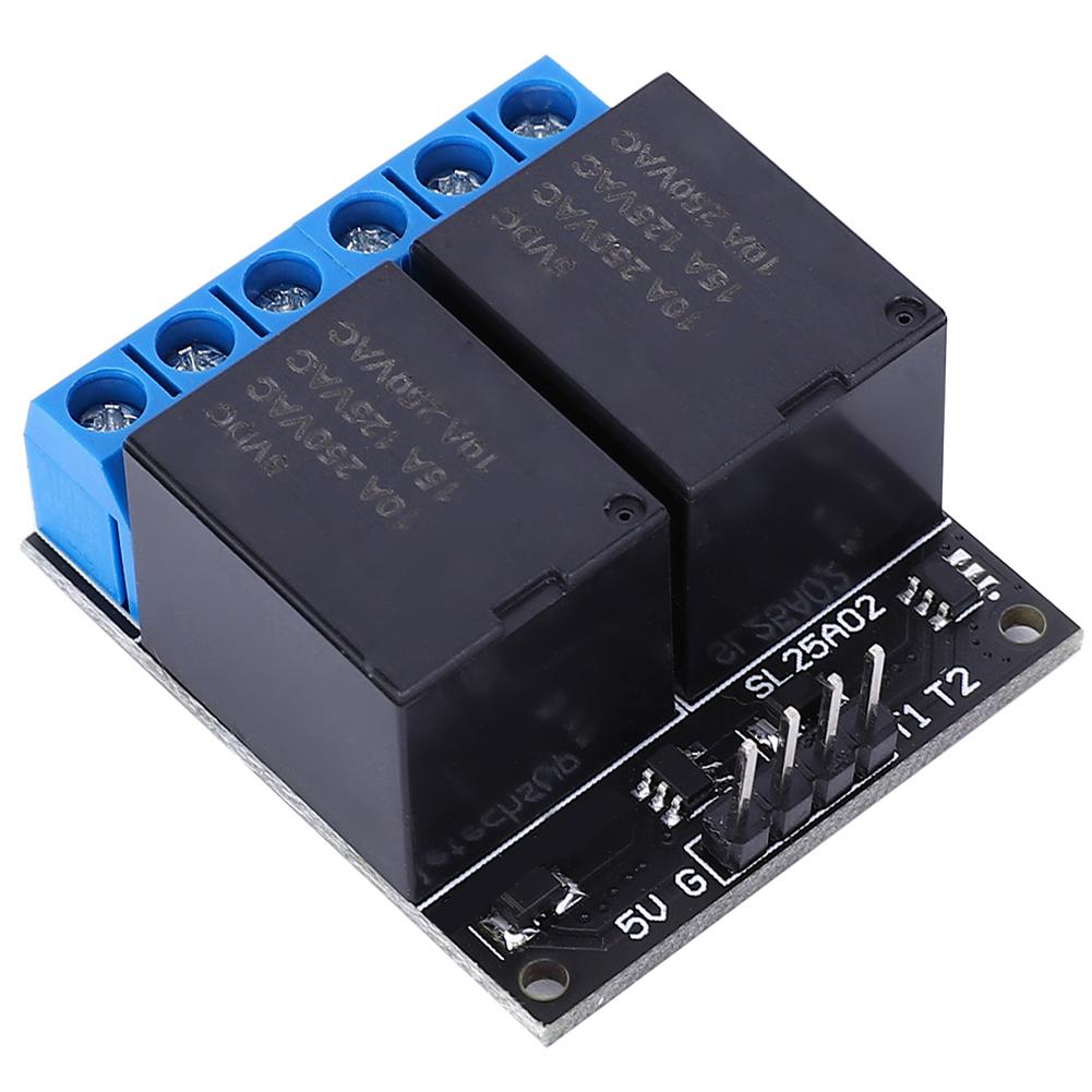 SL25A02 5V 2 Channel Bistable Self Locking Relay Module Single Chip Low Level Control Switch