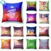 Summer Printed Polyester Cushion Cover Coconut Tree Beach Sun Scene Pattern Pillowcases Home Decor For Sofa Car Room 45X45Cm