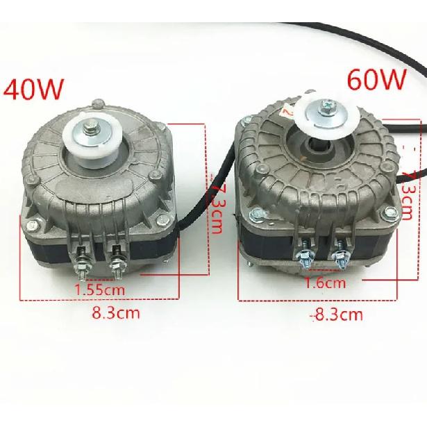 Schattenspule Motor Asynchroner Kühlschrankmotor Gefrierschrankmotor Windkondensator Lüftermotor Ersatzteile 220V 25/35/40/60W