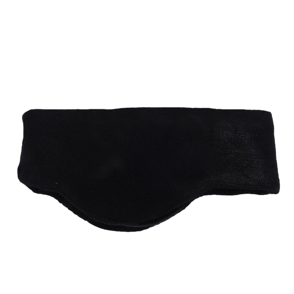 Sleeping Ear Cover Winter Warm Double Layer Noise Reducing Cozy Fleece Lined Ear Muffs for Sleeping Sports Black