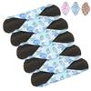 5pcs Menstrual Pads Washable Reusable Leakproof Bamboo Charcoal Panty Liners for Women  Size