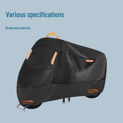 Silver Coated 210D Motorcycle & Bicycle Rainproof Sunshade Cover