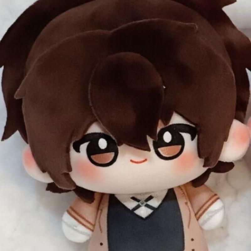 Bungou Stray Dogs 10cm Cotton Doll Dazai Osamu Nakahara Chuya Anime Character Plush Keychain Soft Stuffed Pendant Collectible Gift for Fans Room Decor