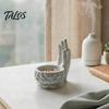 Office Desk Organizer 3D Printed OK Buddha Hand Lotus Flower Pot, Zen Style Mini Planter, Stone Texture Tabletop Ornament Desktop for Succulents