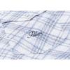 Palace Warp Check Long Sleeve Shirt with Chest Pocket Unisex Tops Blue P22SHT064