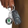 Auto Schlüsselanhänger Auto Emblem Geschenk mit Schlüsselring Autozubehör für Skoda SCALA Superb Octavia 2 3 A4 A5 Fabia Kamiq Kapoq Kodiaq Rapid