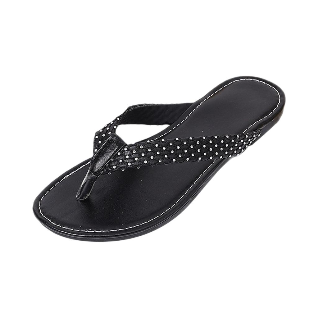 Summer women's dot toe flat flip flops