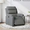 Vidaxl Electric Recliner, Dark Gray, Fabric Upholstered