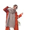 Autumn and winter new wool scarf women's high-end jacquard shawl versatile thickened warm scarf